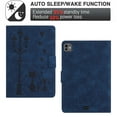 thumbnail image 2 of ELEHOLD Case For Apple iPad Pro 11 2024 Kitty Pattern Leather Tablet Case, Slim Back Smart Cover, Auto Sleep/Wake, Full Body Protection, Kickstand，Blue, 2 of 9