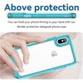 thumbnail image 2 of Case for iPhone XR Case Slim Dropproof [Defend from Drop/Scratch/Slip/Fingerprint] Clear Acrylic Hard Back Soft TPU Bumper Hybrid Phone Cover for iPhone XR-Crystal Blue, 2 of 15