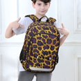 thumbnail image 6 of FORMRS Unisex School Backpack 17" Student Travel Bag with Laptop Compartment, Purple Leopard Print Pattern, 6 of 7