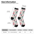 thumbnail image 5 of Yiaed Roses and Butterflies Print Great elasticity Crew Socks Sports socks for Men and Women, 5 of 5