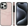 thumbnail image 3 of Designed for iPhone Case,Luxury Leather with Multiple Card Holder Camera Lens Protection Shockproof Protective Cover Phone Case (iPhone 14 Pro Max,Pink), 3 of 6