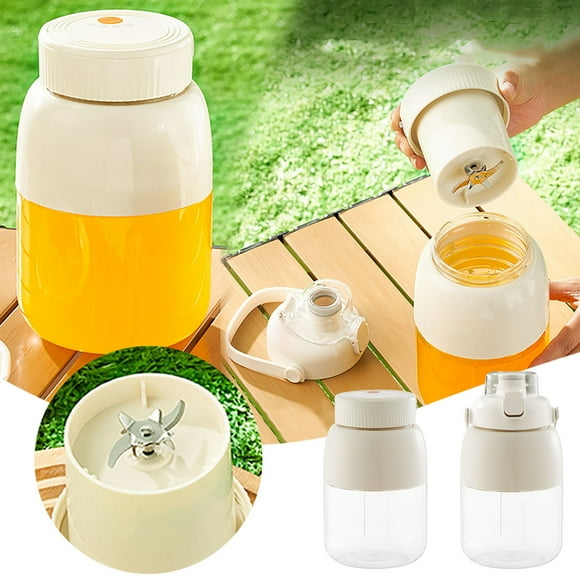 Portable 1000 ml avec Couvercles et Autonettoyant 10 Broyeur de Glace Mini Presse-Agrumes Sans Fil 40 s Mélangeur à Smoothies Poignée de Voyage pour Gym Extérieur Maison Cuisine Gril Porte-Ustensiles Ustensiles de Cuisine en Cuivre 14 Pcs