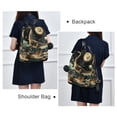 thumbnail image 4 of FORMRS Women's Travel Backpack Purse Anti-Theft Hidden Pockets Casual Shoulder Bag, Black Dinosaur, 4 of 7