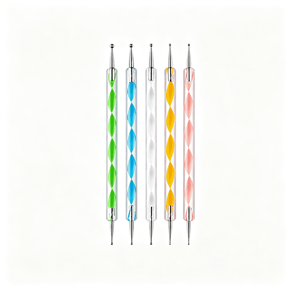 RAGUPEL 5 Pcs Dotting Pens with 3 Pcs Nail Art Liner Brushes, Nail Art Design Tools Nail Art Design Tools Nail Design Tools