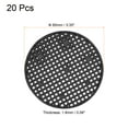 thumbnail image 2 of Uxcell 3.3" Round Flowerpot Hole Mesh Pad Grid Screen Mat Plastic Black 20pcs, 2 of 5