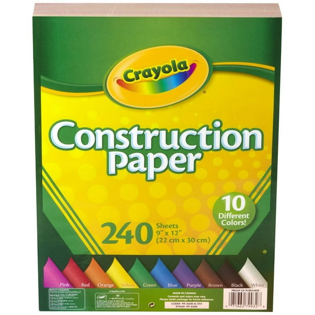 240Count Crayola Construction Paper, 2Pack Bundle