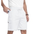 thumbnail image 6 of QDG Men's Relaxed Fit Cargo Shorts with Drawstring Elastic Waist Multi-Pocket for Daily Hiking Work, 6 of 7