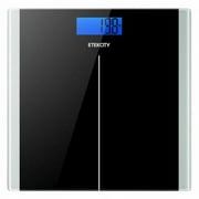 Etekcity Digital Scale For Body Weight, 400 lbs, Body Tape Measure Included, Black, EB9380H