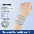 thumbnail image 5 of Toudaret Wrist Wrap Compression Wrist Brace Protector with Fastener Tape Adjustable Breathable Friendly to Skin Injury Wrist Support Strap, 5 of 8