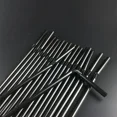thumbnail image 1 of 100 pajitas de plástico negras desechables Rietjes de 21 cm de largo, flexibles, para cócteles, accesorios para bebidas de cocina, 1 of 6