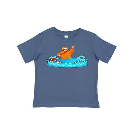 

Inktastic Kayaking Sloth Kayak Gift Toddler Boy or Toddler Girl T-Shirt