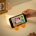 thumbnail image 2 of Duck Night Light - LED Cute Lamp, Lying Flat, Squishy, Adjustable Dimmable With Timer Function, Rechargeable Bedside Touch Light for Breastfeeding, 2 of 8