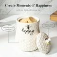 thumbnail image 2 of Young's Inc. Ceramic Honey Bee Cookie Jar with Lid and Handle – Honeycomb Design, 5.75" x 5.83" x 7.87", Decorative and Functional Kitchen Storage - Tea Canister, 2 of 9