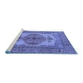 thumbnail image 2 of Ahgly Company Machine Washable Indoor Rectangle Oriental Blue Industrial Area Rugs, 8' x 12', 2 of 4