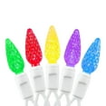 thumbnail image 3 of Novelty Lights 70 Light C6 LED Christmas Mini Light Set, Commercial Grade Outdoor String Lights, Rainbow Colors (R/B/G/Y/PU), White Wire, 24 Feet, 3 of 7