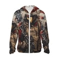 thumbnail image 1 of Balery Bald Eagle Soldier Sudadera ligera de manga larga con capucha y protección solar UPF 50+ para hombre y mujer, ideal para pesca y running-Large, 1 of 7