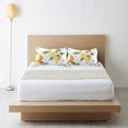 thumbnail image 6 of Yayeee Pillowcase Standard Size Set of 2 Satin Wrinkle Resistant Pillow Case, White Watercolor Oranges, 6 of 7