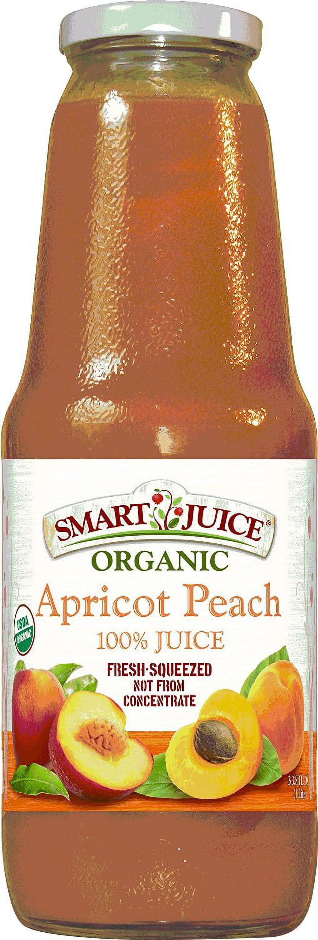Smart Juice Organic 100% Apricot Peach Juice, 33.8 Fl. Oz.