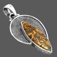 thumbnail image 2 of Natural Coquina Fossil Jasper - India 925 Sterling Silver Pendant Jewelry P-1401 SDP156732, 2 of 5
