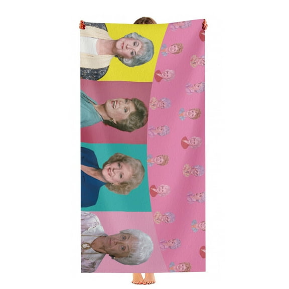 Golden Girls Beach Towel Quick Drying Microfiber 30"x60" Birthday Gift