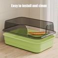 thumbnail image 6 of HaoXun Semi-Enclosed High-Bar Cat Litter Box with Splash Proof Design - Large Litter Pan for Indoor Cats, 6 of 6