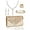 Gold, variant on 5 Pcs Purse Rhinestone Jewelry Set Prom Jewelry Rhinestone Clutch Purse Necklace Earrings Bracelets for Women Bride