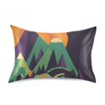 thumbnail image 7 of Yayeee Pillowcase Standard Size Set of 2 Satin Wrinkle Resistant Pillow Case, Abstract Animals, 7 of 7