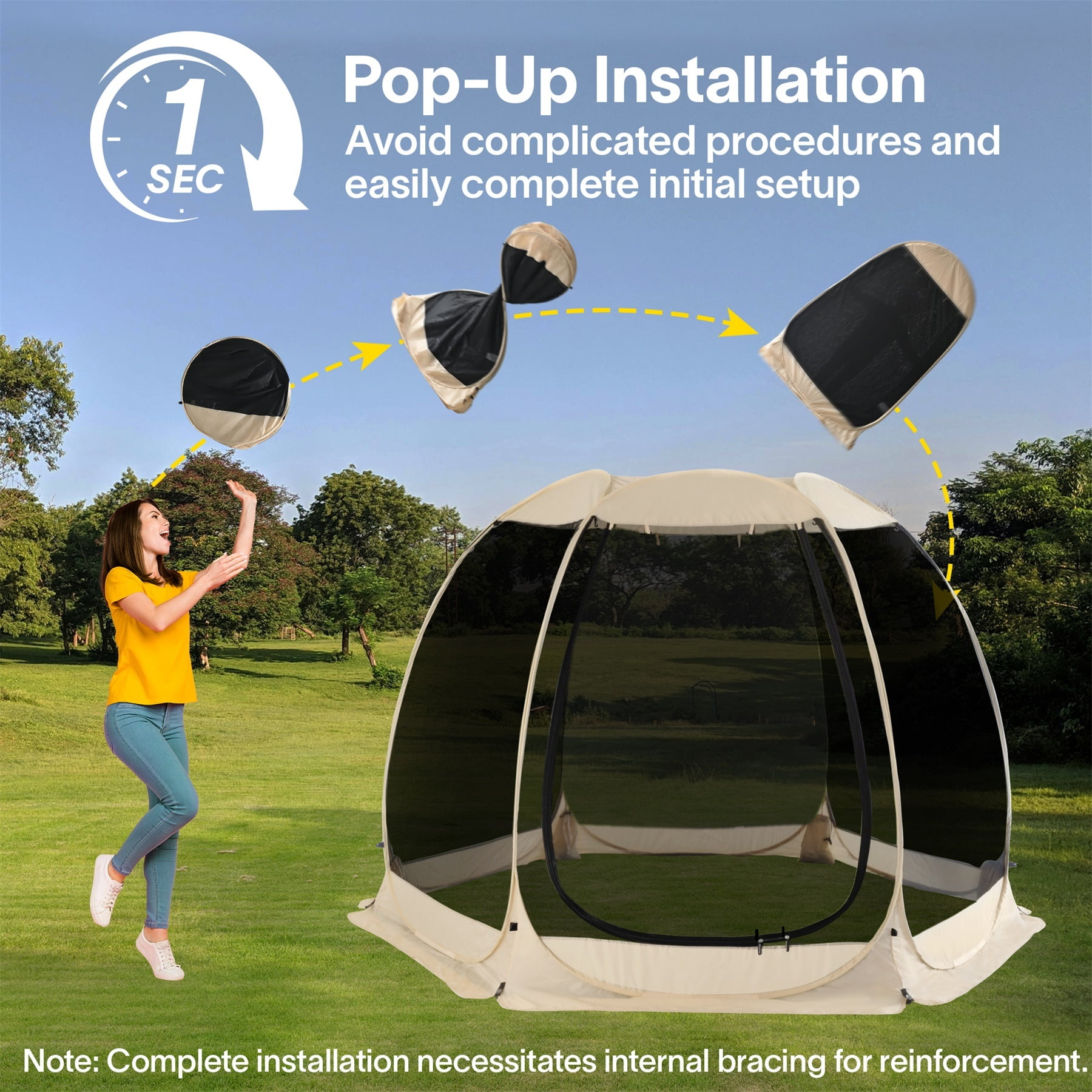 Lightweight Screen Tent Alvantor Pop-Up Canopy Screen Tent Screen