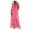 Pink, variant on Women Summer Dresses 2022, Boho Cover Up Beach Sundress Plus Size Maxi Dress Lace Tassel