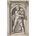 thumbnail image 2 of Hendrick Goltzius 16x24 Gold Ornate Framed and Double Matted Museum Art Print Titled - Pluto (1592), 2 of 4