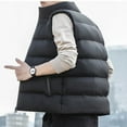 thumbnail image 6 of Fmbrln Mens Fashion Puffer Vest Casual Stand Collar Sleeveless Padded Jacket Winter Warm Coat Red 4XL, 6 of 9