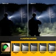 thumbnail image 5 of PortableOut LED Tactical Flashlight, 2000 Lumens Torch, All Metal, Mini Powerful Handheld Military Grade, Zoomable, Waterproof, for Outdoor, Camping, Emergencies (2 Pack), 5 of 6