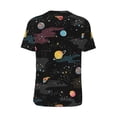 thumbnail image 3 of Rocae Galaxy for Breathable Men's Baseball T-Shirt Fashionable Casual Baseball Jersey, Moisture-wicking Sportswear 4X-Large, 3 of 9