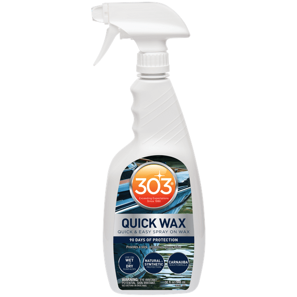 303 Marine Quick Wax, 32 fl. oz. Brings back shine and luster to your