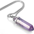 Beautiful Hexagonal Gemstone Crystal Pendant Necklace with Powerful