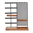 thumbnail image 4 of Jewelry Organizer Rectangle Jewelry Hooks Tabletop with Metal Net Jewelry Stand, 4 of 9
