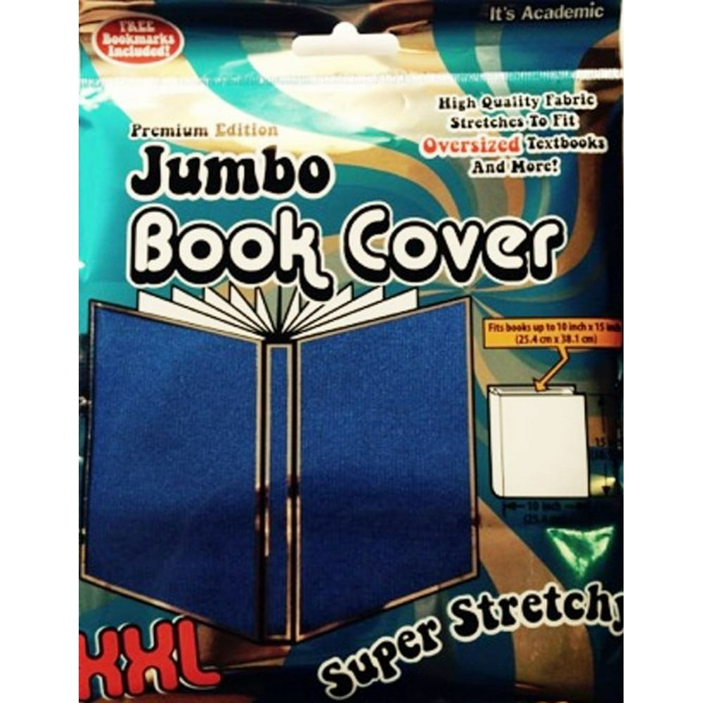 Jumbo Book Cover XXL fits books 10" x 15" (Blue)