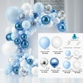 thumbnail image 4 of Conjunto de cadena de globos de macarrón azul de 18 pulgadas, globos decorativos con tema de fiesta de cumpleaños, 4 of 5