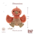thumbnail image 7 of Clucky Chicken (Marmalade Orange) - Bear & Me by Charlie Bears Plush, 7 of 7