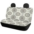 thumbnail image 5 of Psesaysky Mandala Flower Pattern Rear Bench Seat Covers for Cars, 2 Piece Soft Washable Back Seat Protectors for Sedan and Truck, 5 of 7