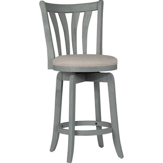 Bowery Hill Tabouret de Comptoir Pivotant Rembourré 26 Pouces Bleu
