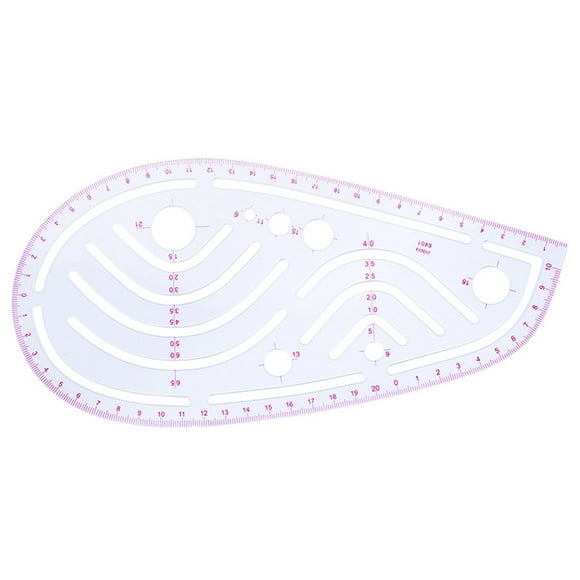 4Pcs Plastic DIY Sewing Ruler French DIY Sewing Ruler; Curve Measuring Template Tailor Drawing Painting Craft Tool