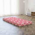 thumbnail image 5 of Valentine's Day Foldable Mattress, Hearts in Circles, 74.8" x 35.4", Vermilion Pink, by Ambesonne, 5 of 6