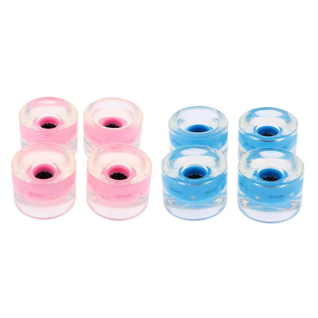 Ruedas Magnéticas de Repuesto para Longboard de 8 Piezas de Skateboard , Azul, Rosa Zulema Rueda de Longboard iluminada