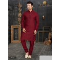 thumbnail image 3 of Maroon Color Traditional Kurta Pajama Catalog 69010&ndash; Cultural Wear for Mens, 3 of 6