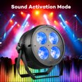 thumbnail image 2 of 6pcs 200W RGB 3-in-1 COB LED Stage Light for Bars Birthday Disco Clubs KTV DJ Party Lights, 2 of 7