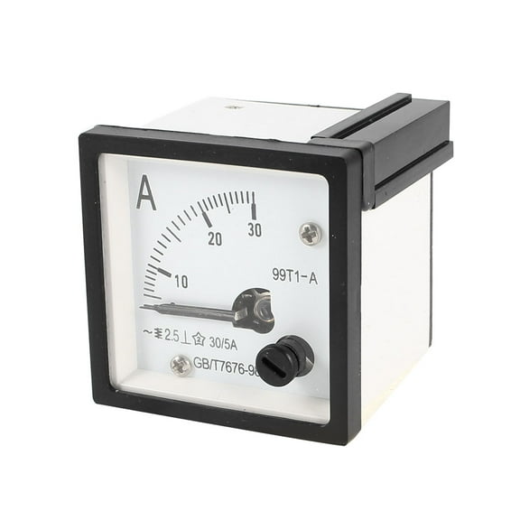 Unique Bargains Lab  0-30A Square Current Testing Panel Ampere Meter Ammeter 48mm x 48mm