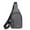 Gray, variant on QTOCIO Business Chest Bag for Men Women Casual Crossbody Sling Pack Versatile Fitness Cycling Front Bag Outdoor Travel Convenient Shoulder Bag