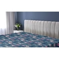 thumbnail image 5 of Ambesonne Tropical Theme Fitted Sheet, Palm Tree Leaves, Twin XL Size, Dark Lavender and Blue Grey, 5 of 5