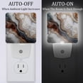 thumbnail image 2 of Marbled LED Square Night Lights - Small and Stylish Energy-Saving Lamps, 2 of 6